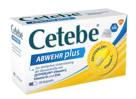 Abbildung zeigt Faltschachtel von Cetebe in weiß blau und gelb